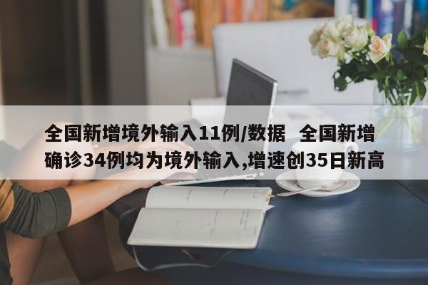 全国新增境外输入11例/数据  全国新增确诊34例均为境外输入,增速创35日新高